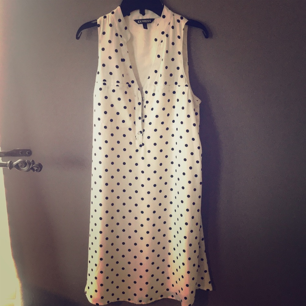 Express polka dot dress